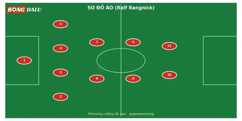 Sơ đồ pressing đặc trưng của Áo dưới thời Ralf Rangnick